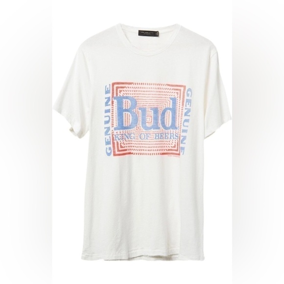 Junk Food Men's Budweiser Men Crew Neck Short Sleeve Printed T-Shirt, Psyche New - Picture 11 of 15